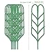Indoor Plant Trellis for Climbing Plants Bundle Pack - 6 Leaf Shape Garden Plant Supports Houseplants Trellis, 18 Plant Clips, 12 Zip Ties, 1 Roll Wire Twist Tie for Potted Vine Vegetable Flower