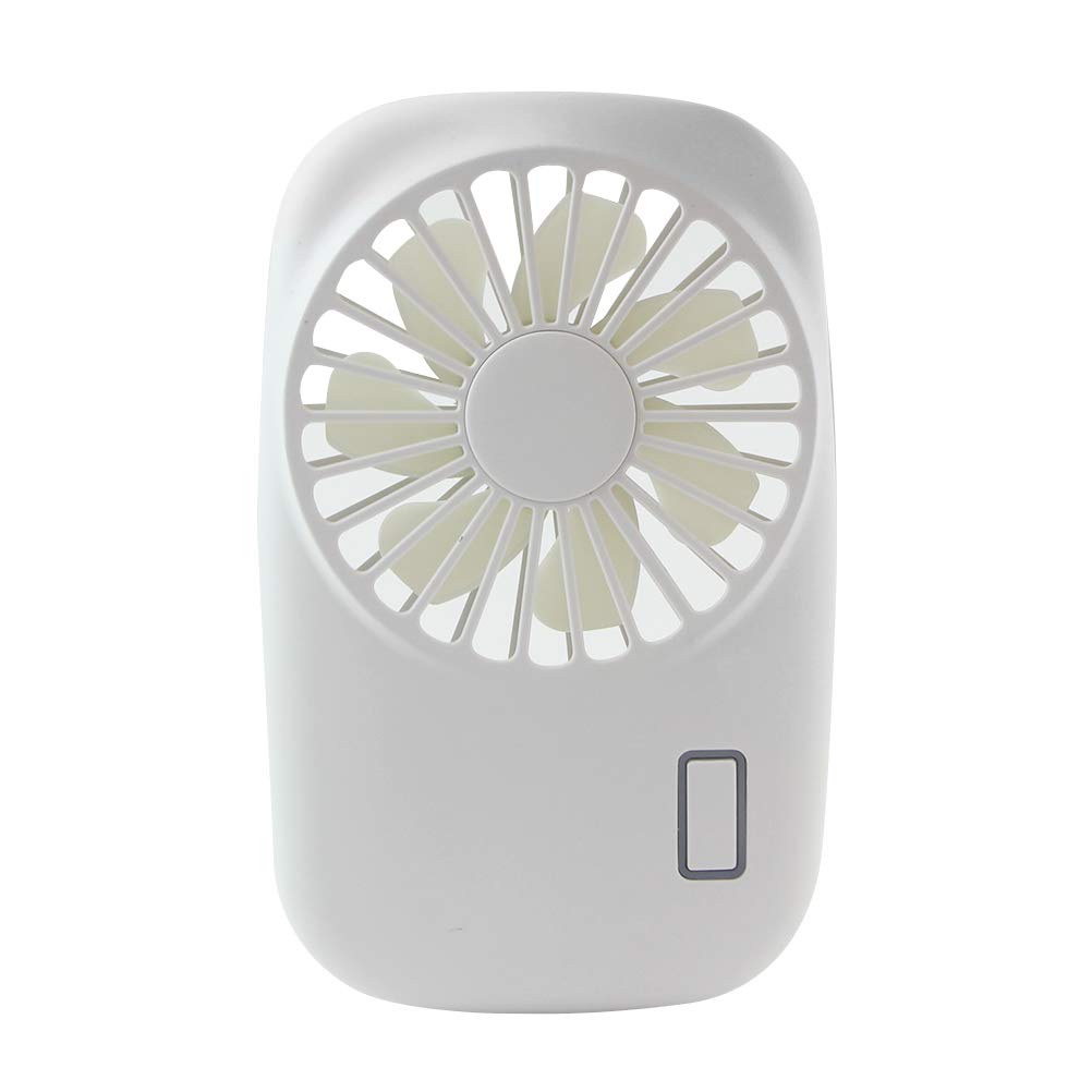 Mini Handheld Fan, Powerful Small Personal Portable Fan 2 Speeds Adjustable USB Rechargeable Fan for Kids Girls Woman Man Home Office Outdoor Travel(White)