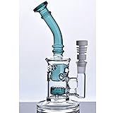 Glass-100 Newest 8 Inch Tall 14 mm Joint Glass Filter Cup Pipes (Green)