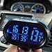 Yosoo Multi-functional 12V Car Auto LCD Digital Clock Thermometer Temperature Voltage Meter Monitor (Blue)
