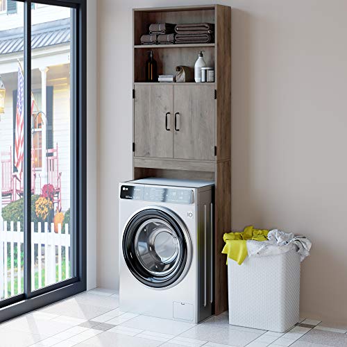 HOMECHO OverTheToilet Storage 2Doors Bathroom Organizer