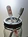 Shiny Metal Flower Frog Lid Insert for Transform Mason, Ball, Canning Jars, 6-pack (Regular Mouth)