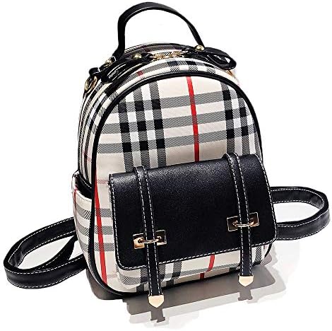 Gashen Women's Mini PU Leather Backpack Purse Casual Drawstring Daypack Convertible Shoulder Bag
