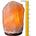 HemingWeigh Natural Himalayan Rock Salt Lamp 6-7 lbs with Wood Base, Electric Wire & Bulb