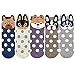 5 Pairs Womens Cute Animal Design Colorful Cotton Casual Crew Socks by Darller