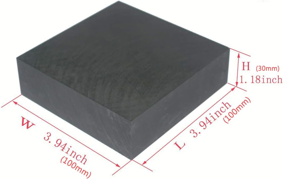 LLF 99.9% Purity Graphite Ingot Block EDM Graphite Plate Milling Surface (100MMx100MMx30MM) - Image 3