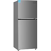 Frigidaire 11.6 Cu. Ft. Compact ADA Top Freezer Refrigerator in Brushed Steel with Electronic Control Panel, Reversible Door Swing, ENERGY STAR on Fridge.com