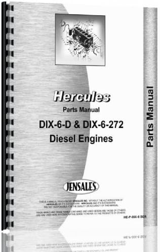 Hercules Engines Engine Parts Manual (HE-P-DIX-6-SER) Plastic Comb