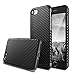 iPhone 7 Plus Case, BASSTOP Carbon Fiber Hybrid Rubberized Super-Slim Anti-Slip Grip Full Body Protector Cover Premium Flexible Soft TPU Case or Apple iPhone 7 Plus (Black 5.5