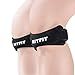 RitFit Fully Adjustable Jumper's Knee Patellar Tendon Support Strap Band.- Knee Support Brace Pads Fit Running, basketball Outdoor Sport, (Set of 2) (Black)