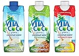 Vita Coco Coconut Water, Variety Pack - Naturally Hydrating Electrolyte Drink - Smart Alternative to Coffee, Soda, and Sports Drinks - Gluten Free - 11.1 Ounce (Pack of 12)