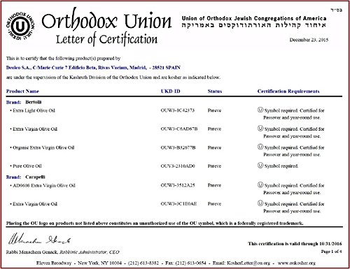 Bertolli Extra Light Olive Oil - Image 9