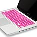 Kuzy Keyboard Cover for Older Version Pro 13 15 17 inch and Air 13 inch Computer Accessories Key Board Silicone Skin Protector - Neon Pink