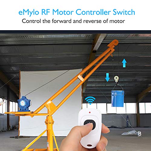 eMylo RF Switch Motor Controller Wireless Smart Switch Relay Module Remote Control Switch with RF Receiver DC 12V 433Mhz for Rolling Door, Electric Curtains, Locks, Water Pump - Thumbnail 6