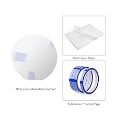 PYD Life 25 PCS Sublimation Ceramic Ornament Bulk