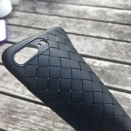 For iphone 8/7 Case(4.7inch),NXJDUODUO Ultra Thin Slim Cover Luxury Carbon Fiber Soft Tpu Silicone Thin Case Cover -weave (Black)