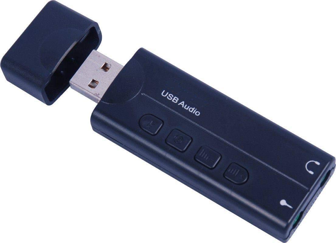 PremiumCord USB 2.0 High Speed Audio Adapter Support 5.1/7.1 Channel + Xear 3D