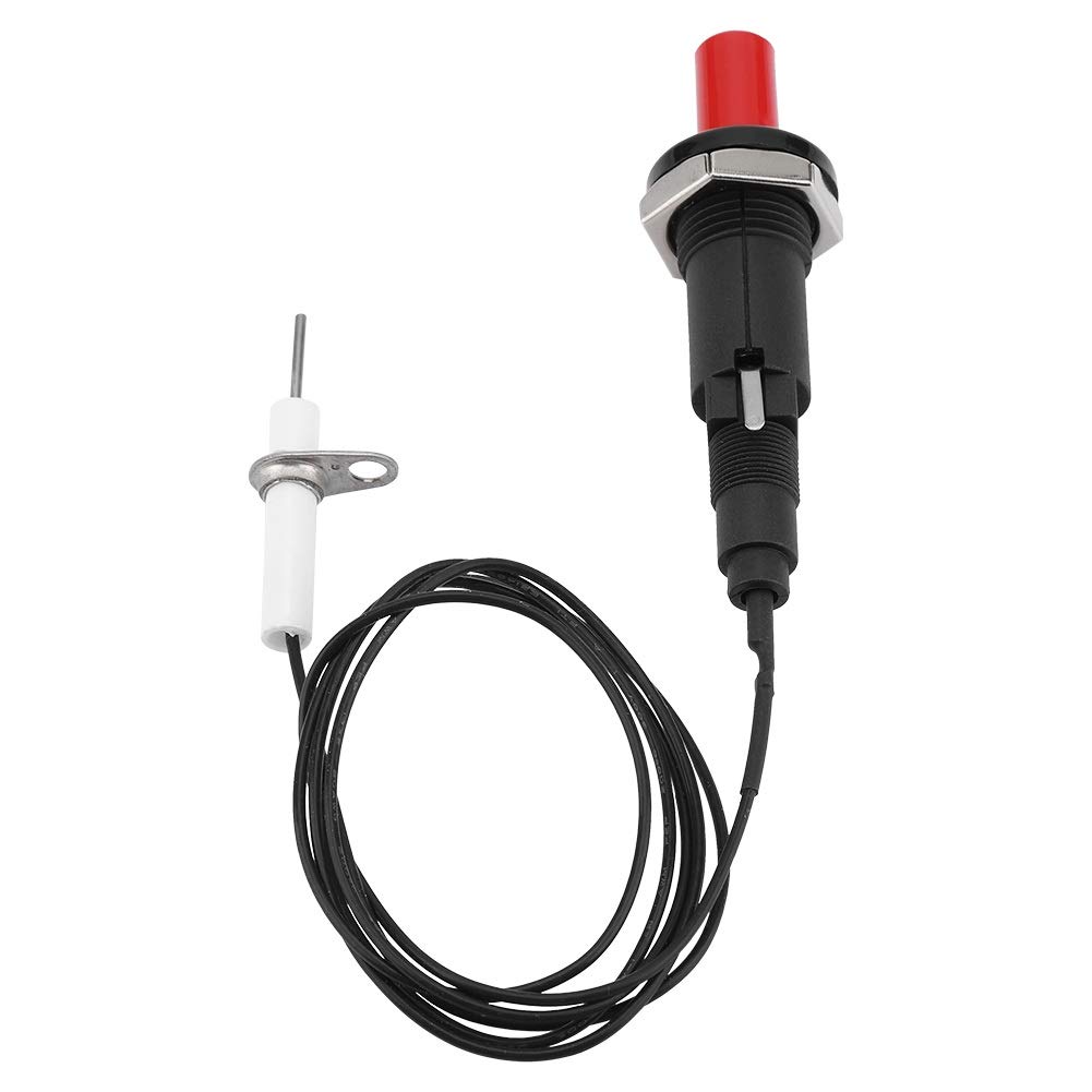 Nikou Piezo Igniter, Piezo Spark Ignition Set 1 Out 2 Piezo Spark Ignition Kit BBQ Grill Push Button Igniter with 1m Cable for Fireplace Stove Gas Oven