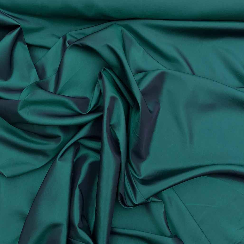 Prestige Fashion UK Ltd Two tone Shot Silk TAFFETA fabric bridesmaid bridal wear party evening dress wedding curtain (Bottle Green shot Black)