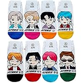 A BLANK Women's Kpop Cartoon Character Socks - Made in Korea (Seonghwa, Mingi, Hongjoong, Jongho, San, Wooyoung, Yeosang, Yunho, A TEEnage Z)