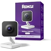 Roku Indoor Camera SE - Home Security - 1-Pack - Wired Security Camera &amp; Pet Monitor with 1080p HD Color Night Vision, Compatible with Alexa &amp; Google, Motion &amp; Sound Detection (Renewed)