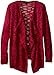 Derek Heart Big Girls' Long Sleeve Open Front Marled Yarn Cozy