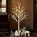 Hairui Lighted Birch Tree Plug in 4FT 72 LED White Twig Tree with Lights for Thanksgiving Christmas Room Decorations Indoor Outdoor