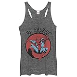 Marvel Spider-Man Be Amazing Womens Graphic Racerback Tank - Fifth Sun