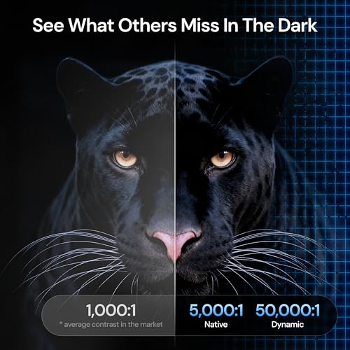 Valerion VisionMaster Max 4K Laser Projector, 3500 ISO Lumens, Anti-RBE, Speckle-Reduction, Flagship Black Level, 0.9–1.5:1 Optical Zoom, 300", IMAX Enhanced, HDR10+, 3D, Gigabit 4ms 240Hz