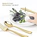 75 Pieces Heavy Duty (Gold) Plastic Silverware Set, Disposable Cutlery Set, Great for Parties, Weddings, and Catering, Flatware Utensils Included: 25 Forks, 25 Spoons, 25 Knives, Stock Your Home