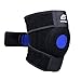 Knee Brace Support, Meniscus Tear Arthritis Adjustable Compression for ACL Fitness Women and Men, Non-slip Open Patella Stabilizer, Comfortable Neoprene Knee Support Sleeve, Spring Support All Sports