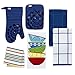 T-fal Textiles Highly Absorbent 100% Cotton Double Sided Printed Dish Cloths, 12