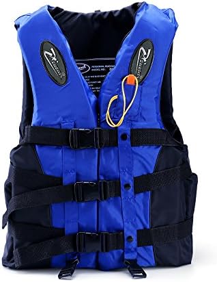 Adults and children swimming drift snorkeling fishing clothing life jacket buoyancy vest , professional edition blue , s