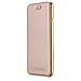 iPhone 8 Case,iPhone 7 Case, LONTECT Slim PU Leather Folio Flip Case with Card Slot & Clear Soft TPU Back Cover for Apple iPhone 8/iPhone 7 - Gold