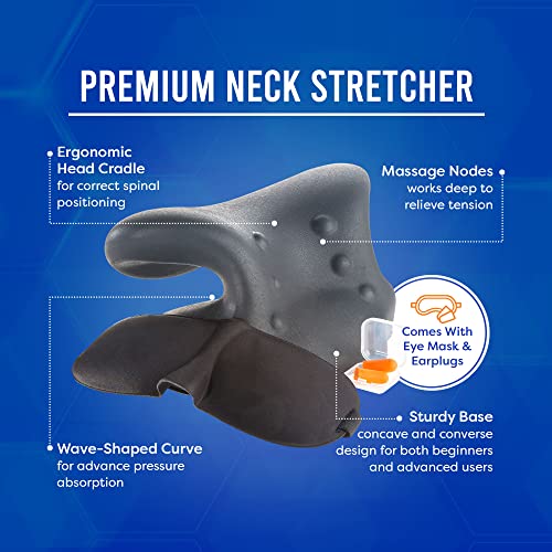 Neck Stretcher Full Kit, Stress Relief Set with Cervical Traction