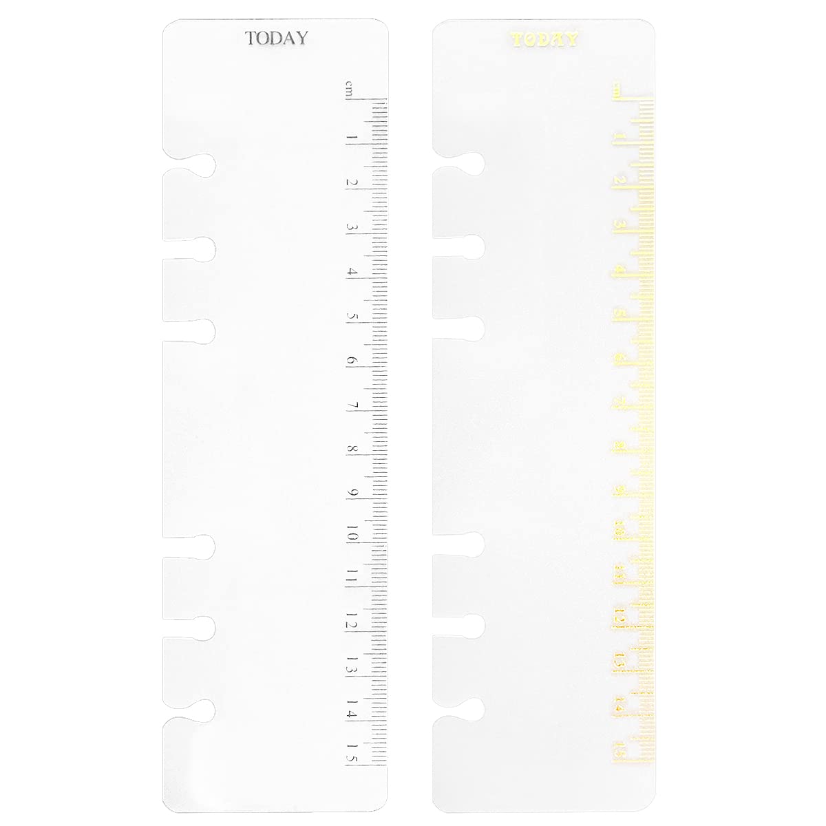 D Ring Binder Accessory Punched Binder Pockets Divider Ruler Tab Index (GRuler,A6)