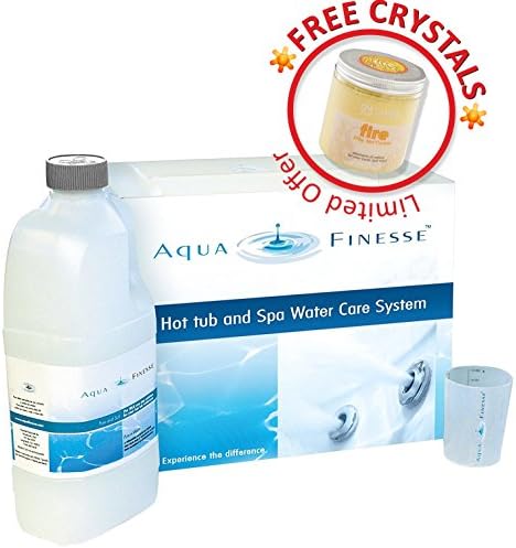 Aquafinesse Watercare w/ CHLORINE - Includes FREE 370g Scented Crystals - Complete Spa Hot Tub Treatment Kit 3-6 Month