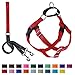 2 Hounds Design Freedom No Pull Dog Harness, Adjustable Harness and Leash Set, Easy Walking & Comfortable Control, Fits Small, Medium & Large Dogs, Solid Colors, Made in USA, 1