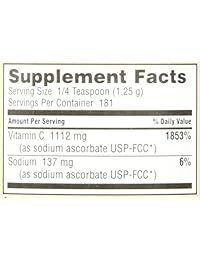 Nutribiotic - Polvo cristalino atenuado de ascorbato de sodio, 728177004507, 1, 1