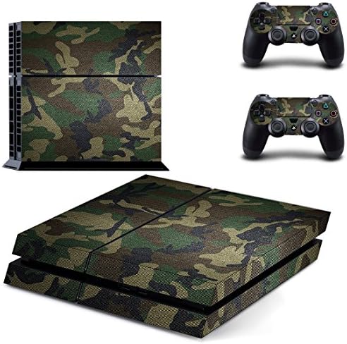 TYHON PS4 console decal Protective sticker cover for Playstation 4 and two controllers wrap camouflage skin
