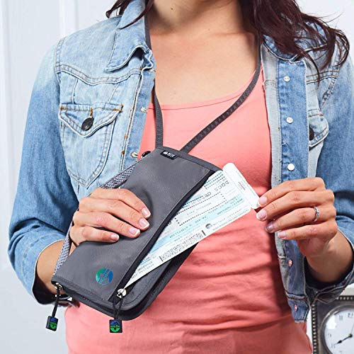 Travel Wallet Organizer For Family Fully Embedded RFID Blocking