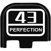 MyGunArts Laser Engraved Anodized Aluminum Rear Cover Slide Back Plate for 9mm Glock 43X & 48 and 43X MOS 48 MOS - Replace The Original Plastic Plate - Choose Your Design