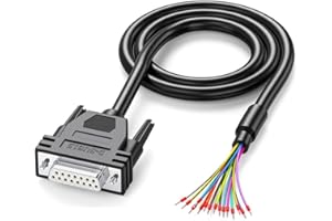 DB15 Parallel Port Wire DB15 DB25 Male Female Connectors Wire 9/15Core Single Head Wire for Connecting Electronic