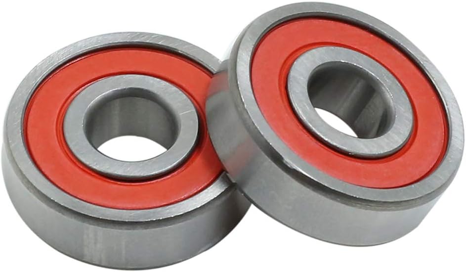 sourcingmap 2pcs 6200RS 10 x 30 x 9mm Double Sealed Deep Groove Ball Bearing, 10mmx30mmx9mm - Image 4