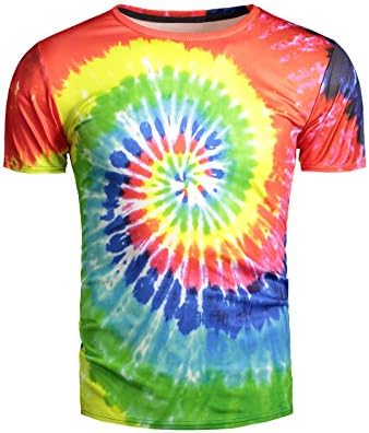 Alisunly Youth &amp; Adult Tie Dye Vintage Pigment Collection T-Shirt (US S/Asia L, Rainbow)