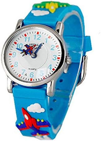 Toddler Kids Children Watch,3D Cute Cartoon Silicone Band Wristwatches Time Teacher Gifts Watches for Kids Girls Toddlers