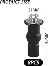 MEMOFYND 8 Rubber Expansion Screws Toilet Seat Top Fixing Hinge Fasteners Bolts view 2