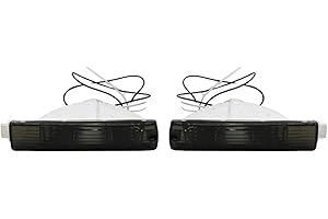1 Pair Front Turn Signal Bumper Indicator Light Compatible with Jetta 2 MK2 Golf 2 MK2 1980-1992 Fog Corner Lamp Auto Parts(B