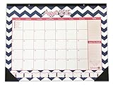 bloom daily planners 2015-16 Academic Year Desk Calendar (+) Desk Pad or Hanging Wall Calendar (+) FREE Vision Board (+) August 2015 - July 2016 (+) 16 x 21 Chevron