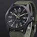 LandFox Watch, Mens Stainless Steel Military Sports Analog Quartz Watch Green